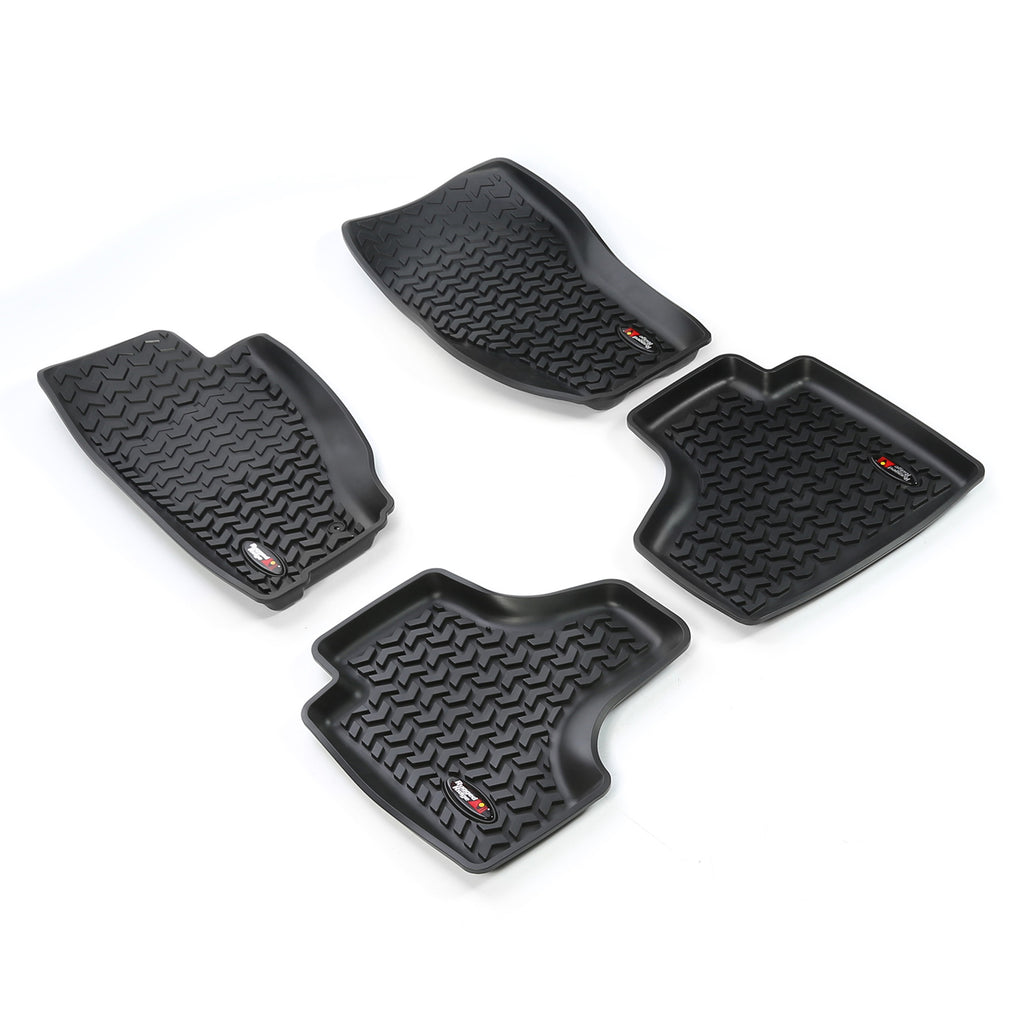 Rugged Ridge 12987.28 | Floor Liners, Kit, Black; 08-13 Jeep Liberty KK