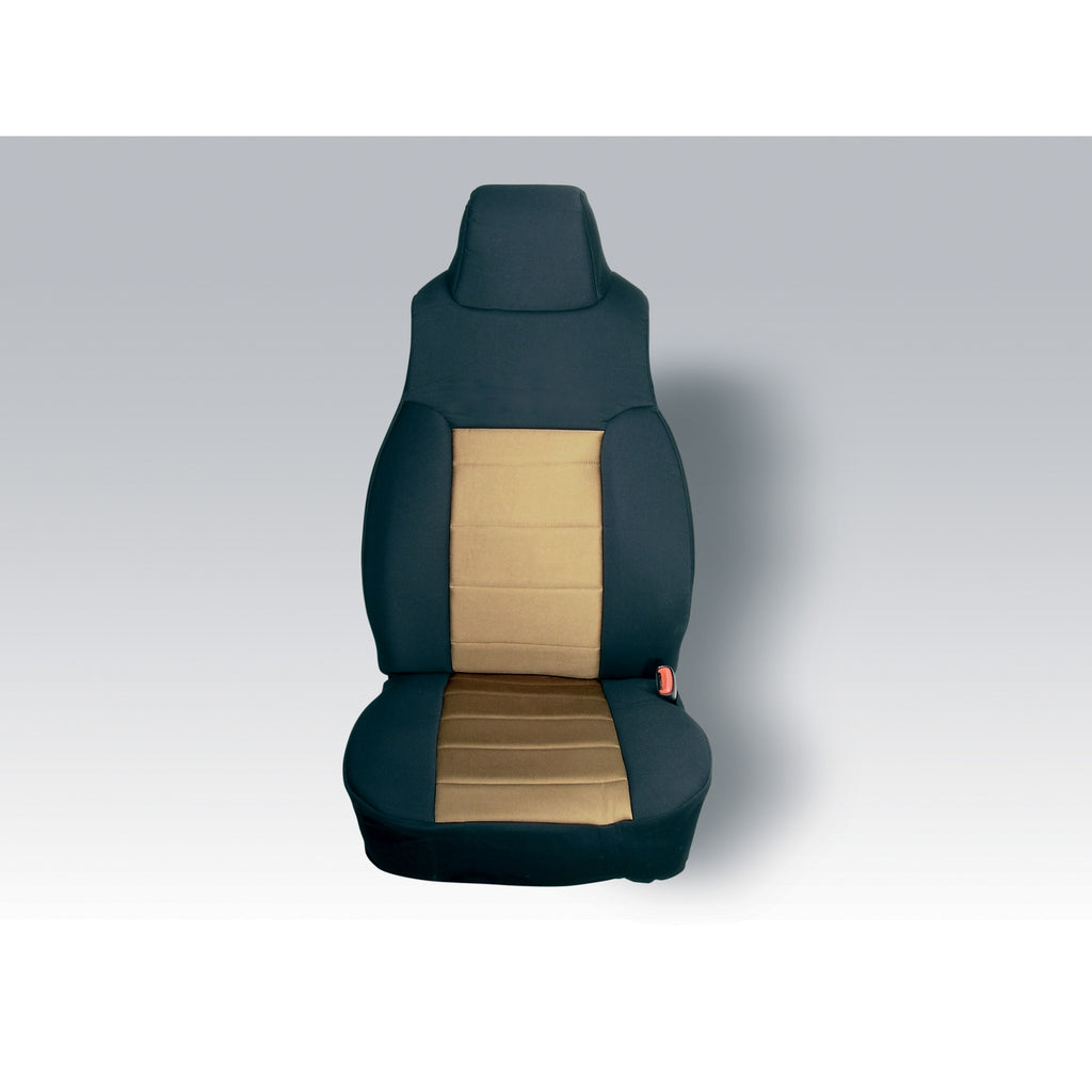 Rugged Ridge 13211.04 | Neoprene Front Seat Covers, Tan; 91-95 Jeep Wrangler YJ