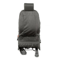 Elite Ballistic Seat Cover Set Front Black; 07-10 Jeep Wrangler JK