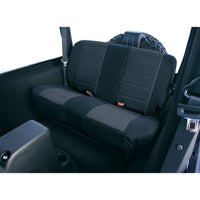 Rugged Ridge 13282.01 | Fabric Rear Seat Covers, Black; 03-06 Jeep Wrangler TJ