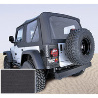 Rugged Ridge 13705.15 | Soft Top, Black, Clear Windows; 97-02 Jeep Wrangler TJ