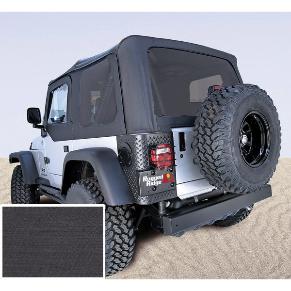 Rugged Ridge 13706.15 | Soft Top, Black, Tinted Windows; 97-02 Jeep Wrangler TJ