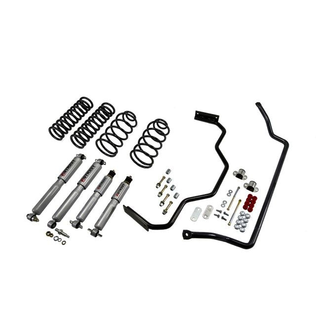 BELLTECH 1715 MUSCLE CAR PERF KIT Complete Kit Inc Front and Rear Springs Street Performance Shocks & Sway bars 1964-1966 Chevrolet Chevelle/El Camino/Malibu/LeMans/GTO (A-Body) 0 in. F/0 in. R drop
