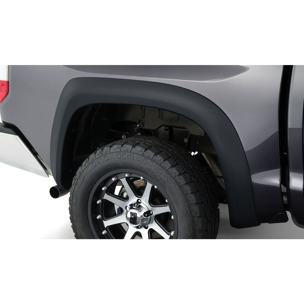 Bushwacker 70010-02 Black Extend-A-Fender Style Smooth Finish Rear Fender Flares for 2004-2015 Nissan Titan w/Lock Box
