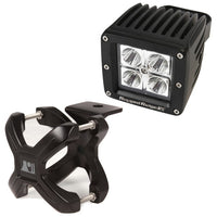 Rugged Ridge 15210.01 | X-Clamp and Square LED Light Kit, Large, Black, 1 Piece
