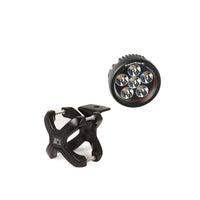 Rugged Ridge 15210.04 | X-Clamp and Round LED Light Kit, Large, Black, 1 Piece