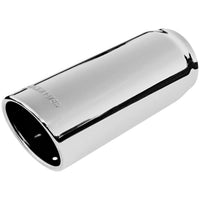 Flowmaster 15366 Exhaust Tip - 4.00 in. Rolled Angle Polished SS Fits 3.50 in. Tubing - weld on