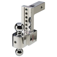 Flash STBM adj. alum. Ball mount, anti-rattle, 6'' drop, fits 2.5'' receiver