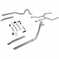 Flowmaster 17107 Header-back System - 2.50 in. Dual Rear Exit - Pipes Only No Mufflers
