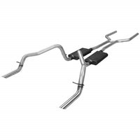 Flowmaster 17149 Header-back System - Dual Rear Exit - American Thunder - Moderate/Aggressive