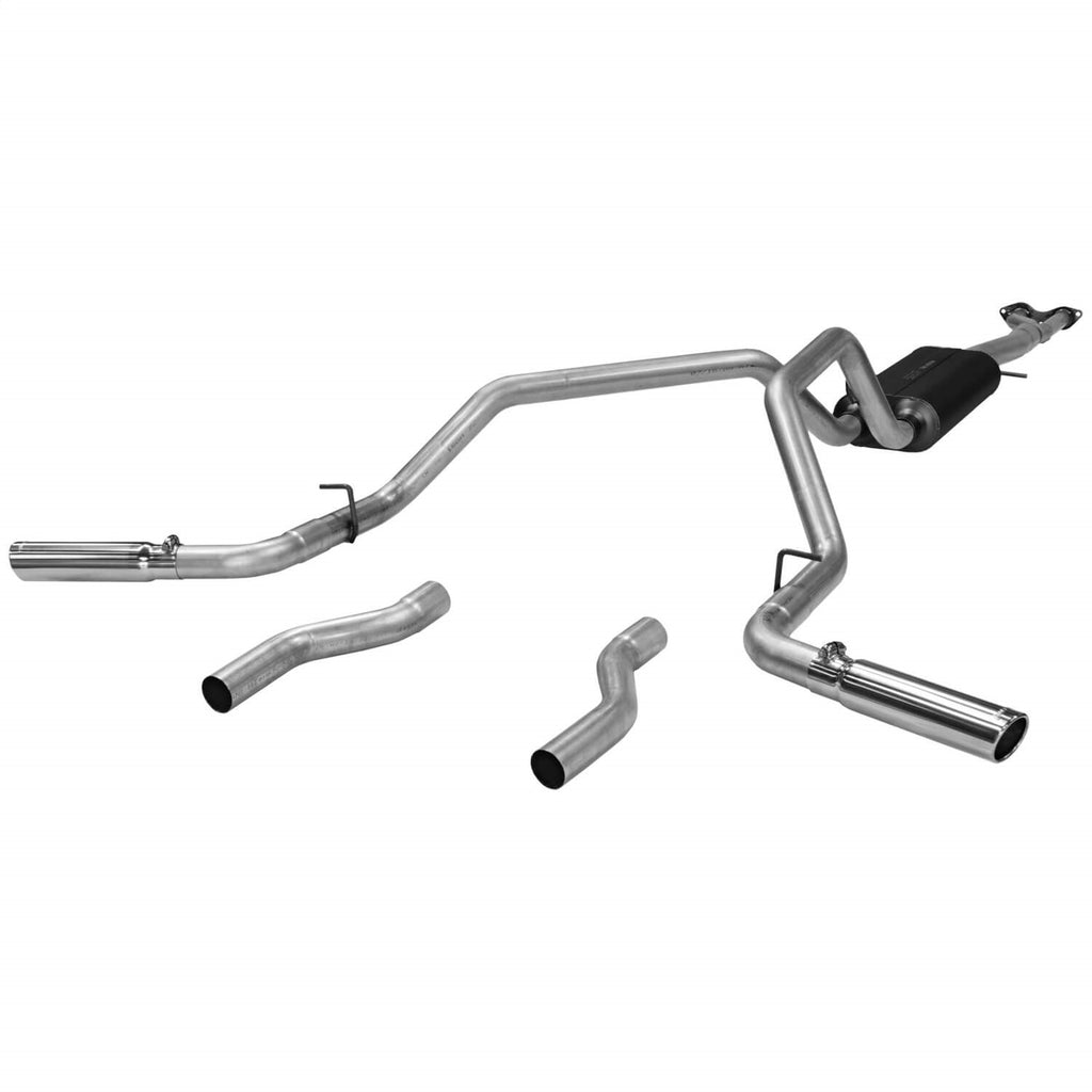 Flowmaster 17470 Cat-back System - Dual Rear/Side Exit - American Thunder - Moderate Sound