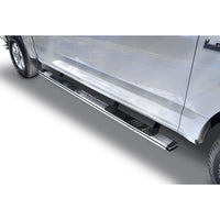 Go Rhino - 685415587PS - 5in OE Xtreme Low Profile SideSteps Kit - 87in Long Stainless Steel + Brackets