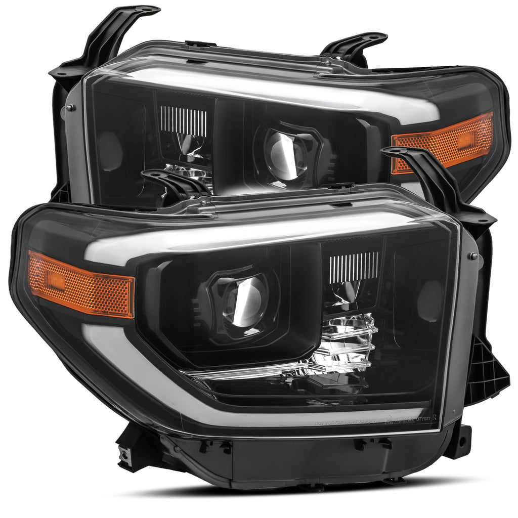 Projector Headlights Plank Style Design Midnight Black