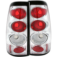ANZO USA-211023 | Tail Light Assembly; Clear Lens; Chrome Housing;Pair