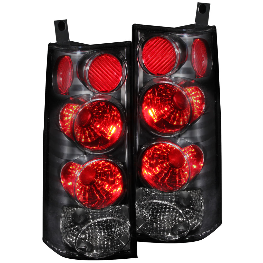 ANZO USA-211090 | Tail Light Assembly; Clear Lens; Black Housing;Pair