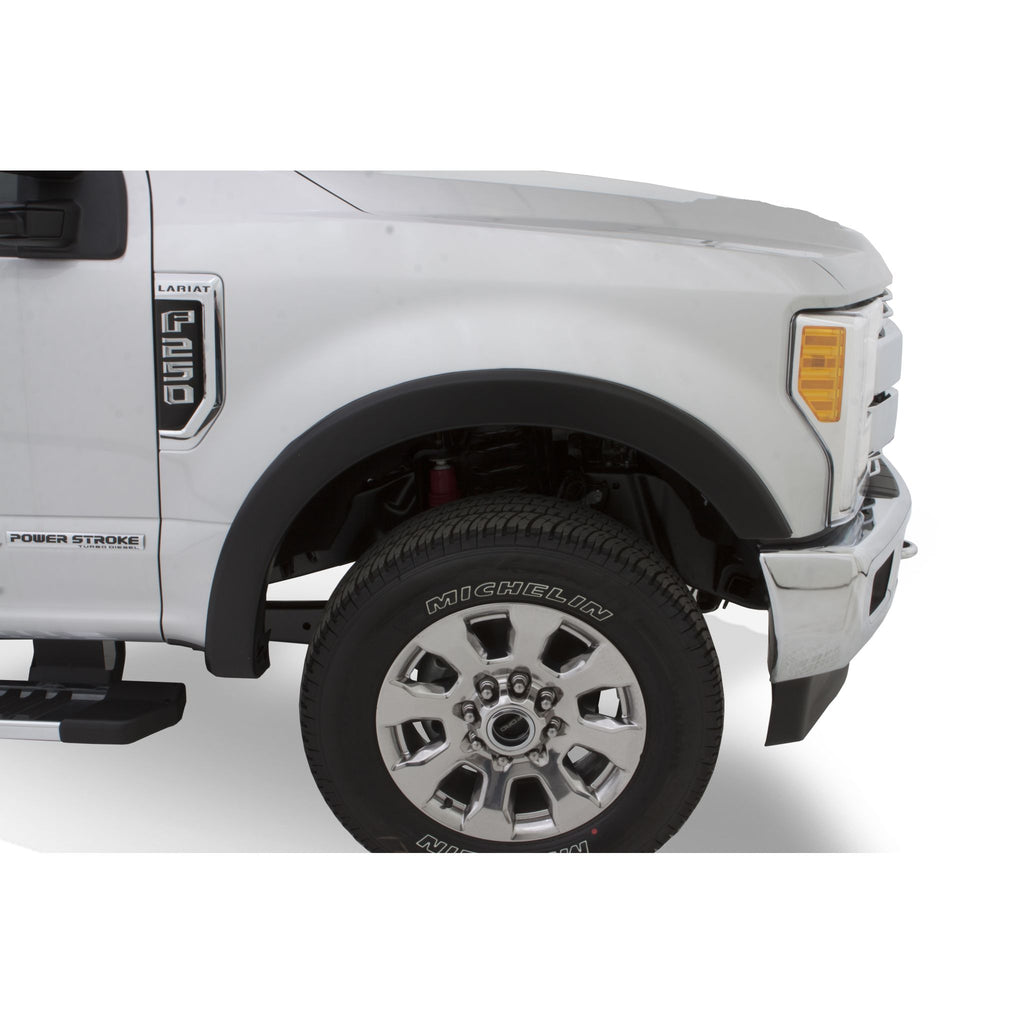 Bushwacker 20103-02 Black OE-Style Smooth Finish Front Fender Flares for 2011-2016 Ford F-250/F-350 Super Duty