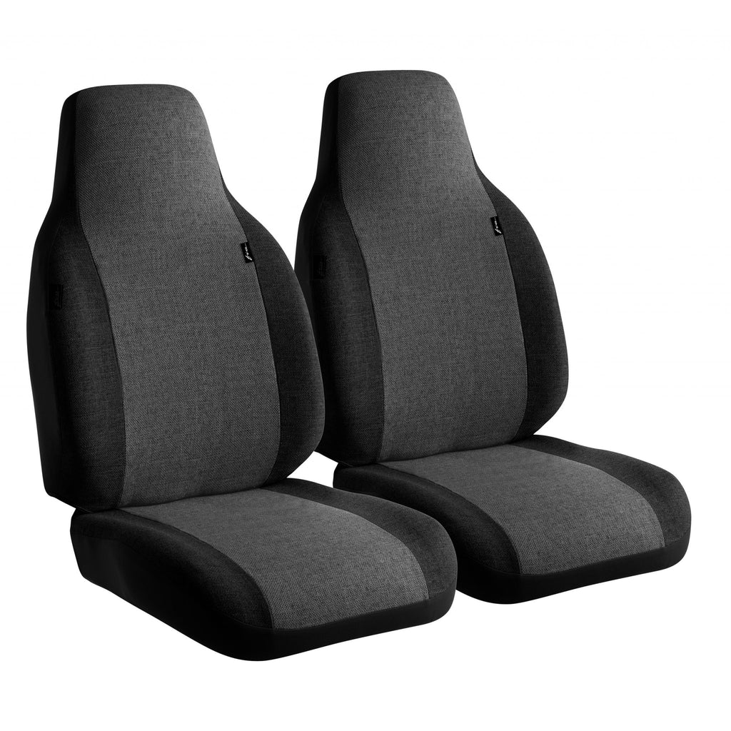 FIA-OE301 CHARC | SEMI-CUSTOM FIT FRONT BUCKET SEATS, WITH ADJUSTABLE HEADRESTS, CHARCOAL