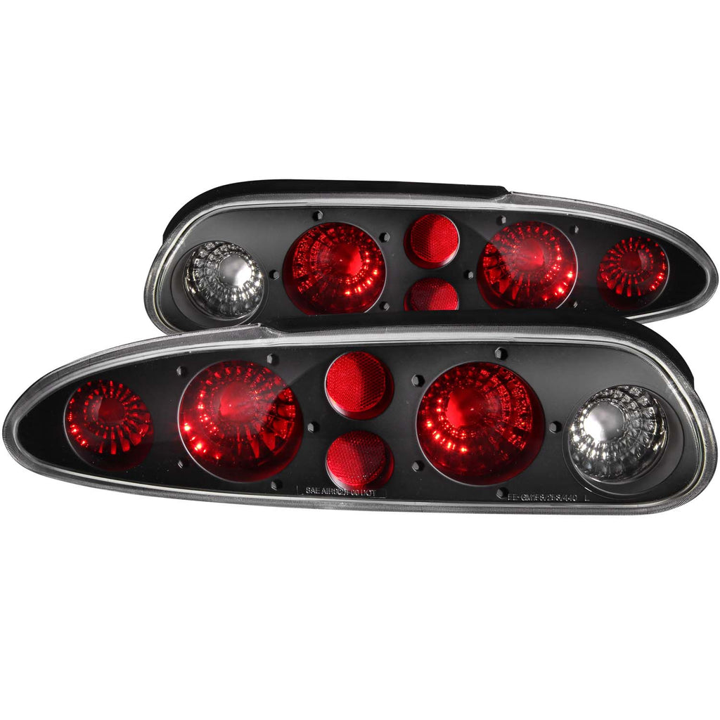 ANZO USA-221013 | Tail Light Assembly; Clear Lens; Black Housing;Pair