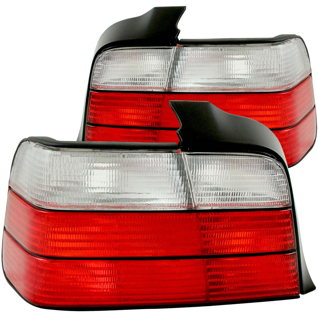 ANZO USA-221216 | Tail Light Assembly; Red/Clear Lens;Pair