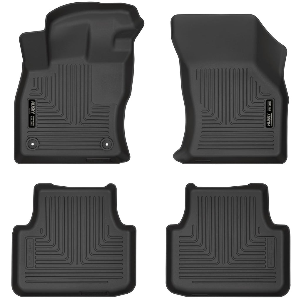 Husky Liners 95831 | Husky Liners Front & 2nd Seat Floor Liners, Fits 19-C JETTA FRONT & 2ND SEAT FLOOR LINERS WEATHERBEATER SERIES BLACK