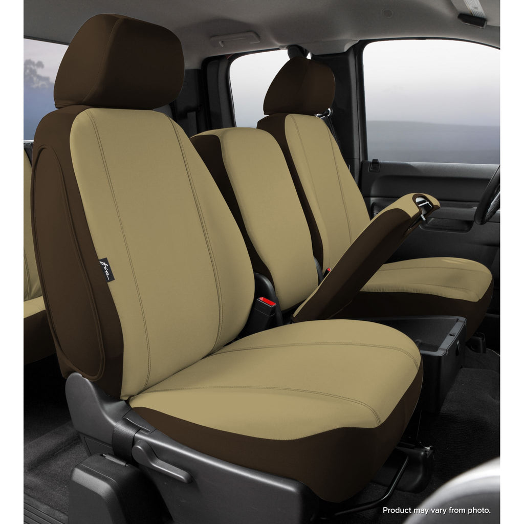 FIA-SP88-23 TAUPE | 07-11 SILVERADO/SIERRA SP SEAT COVER BLACK 40/20/40 TAUPE