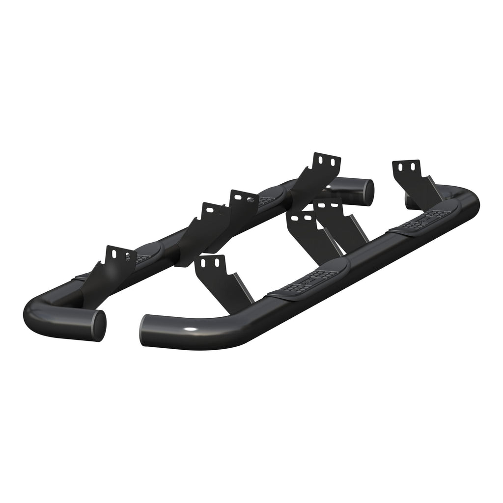 3" Round Polished Stainless Side Bars Select Hummer H2
