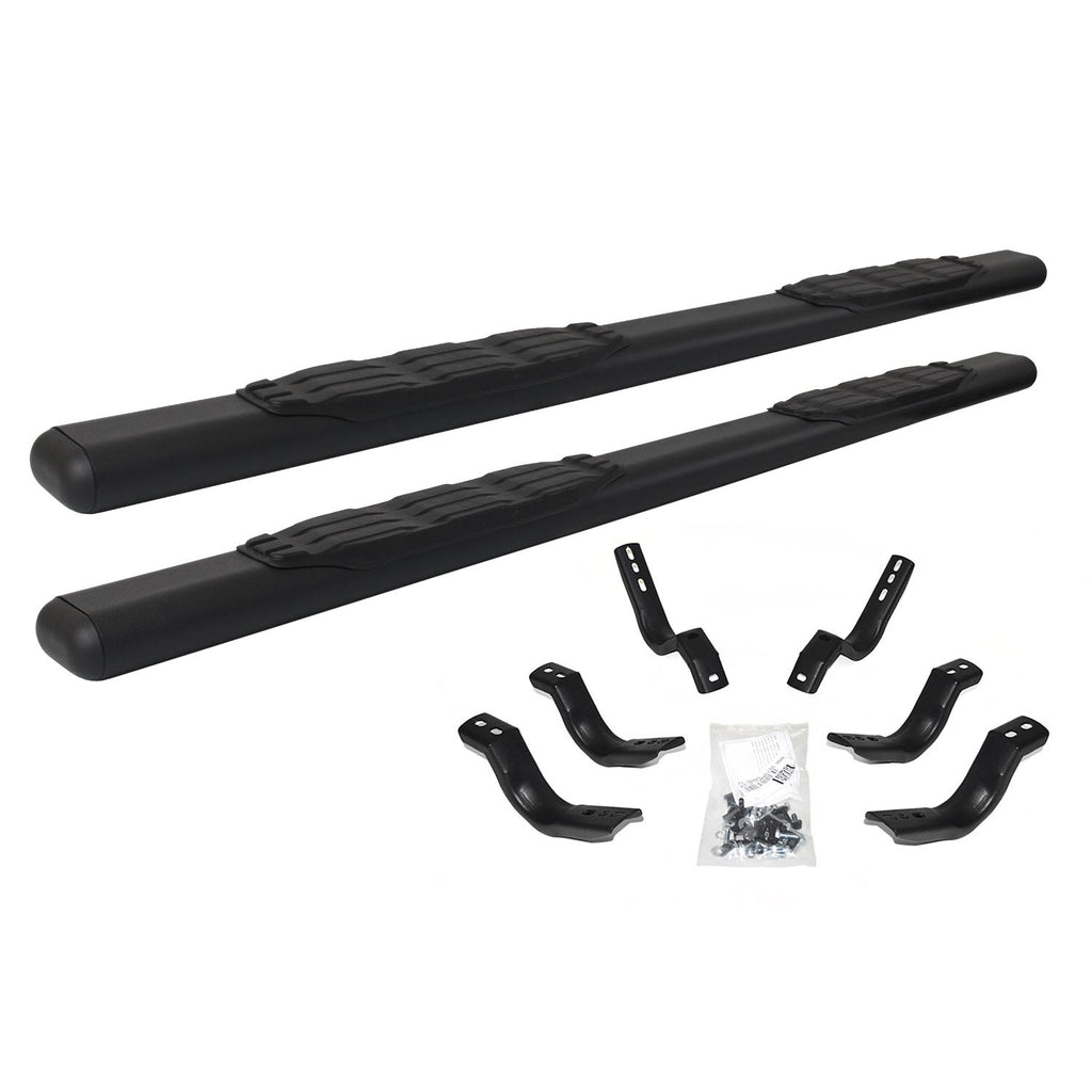 5" 1000 Series Side Steps with Mounting Brackets Kit - Textured Black