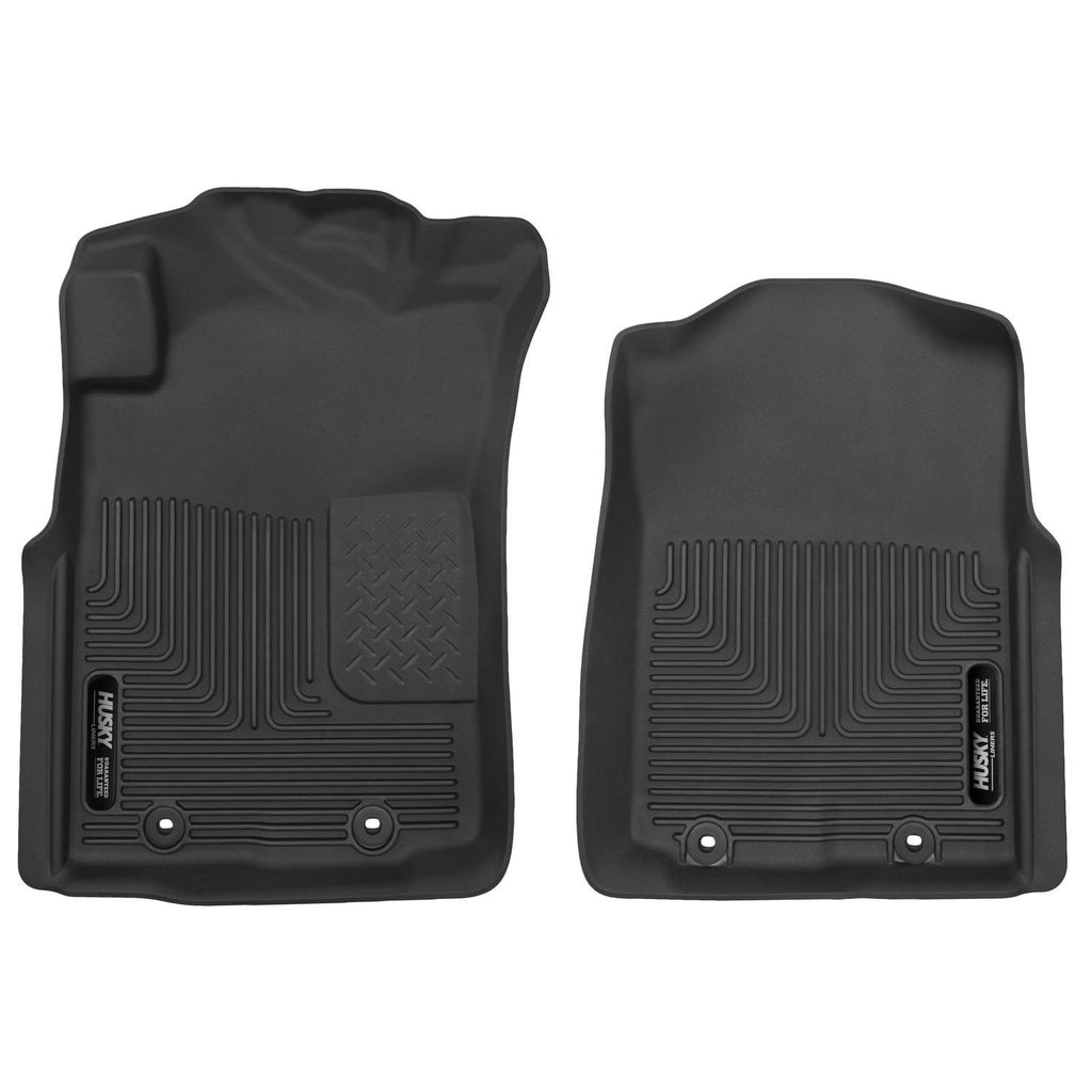 Husky Liners 53701 | Husky Liners Front Floor Liners, Fits 12-15 TACOMA CREW/EXT/STD CAB FRONT FLOOR LINERS X-ACT CONTOUR SERIES BLACK