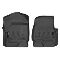 Husky Liners 13301 | Husky Liners Front Floor Liners, Fits 17-C F250/F350 SUPER DUTY WEATHERBEATER SERIES FRONT FLOOR LINERS