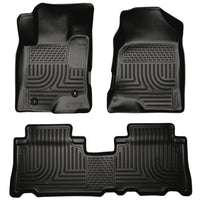 Husky Liners 96321 | Husky Liners Front & 2nd Seat Floor Liners, Fits 12-15 CAPTIVA SPORT CUSTOM MOLDED FRONT/SECOND SEAT FLOOR LINERS BLACK
