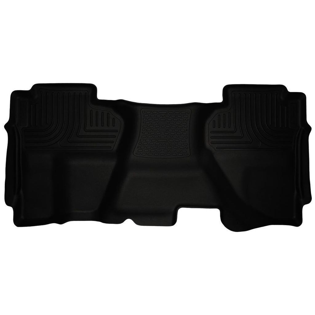 Husky Liners 19191 | Husky Liners 2nd Seat Floor Liner (Full Coverage), Fits 07-13 SILVERADO/SIERRA 1500/2500/3500 2ND SEAT FLOOR LINER BLACK
