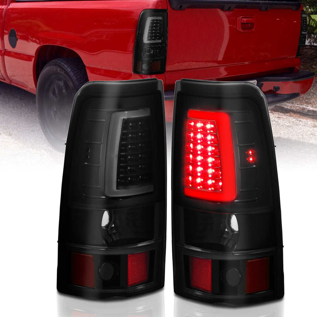 ANZO USA-311331 | Tail Light Assembly; LED; Black Housing; Smoke Lens; Pair