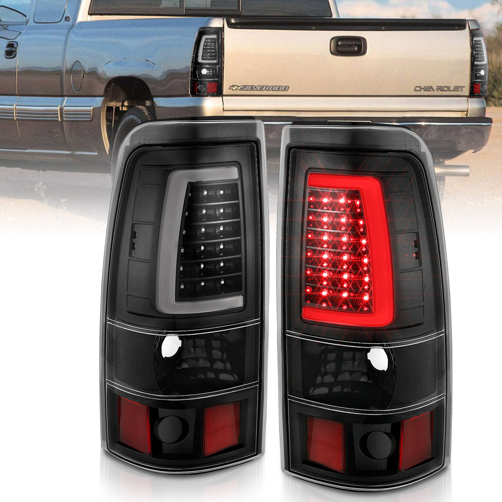 ANZO USA-311333 | Tail Light Assembly; LED; Black Housing; Clear Lens; Pair