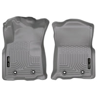Husky Liners 13972 | Husky Liners Front Floor Liners, Fits 18-C TACOMA AT DOUBLE CAB/ACCESS CAB FRONT FLOOR LINERS WEATHERBEATER GREY