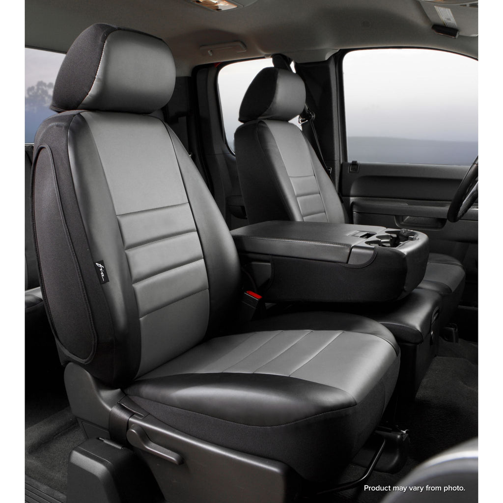 FIA-SL68-38 GRAY | Gray Center Panel/Black Side Panel Seat Cover