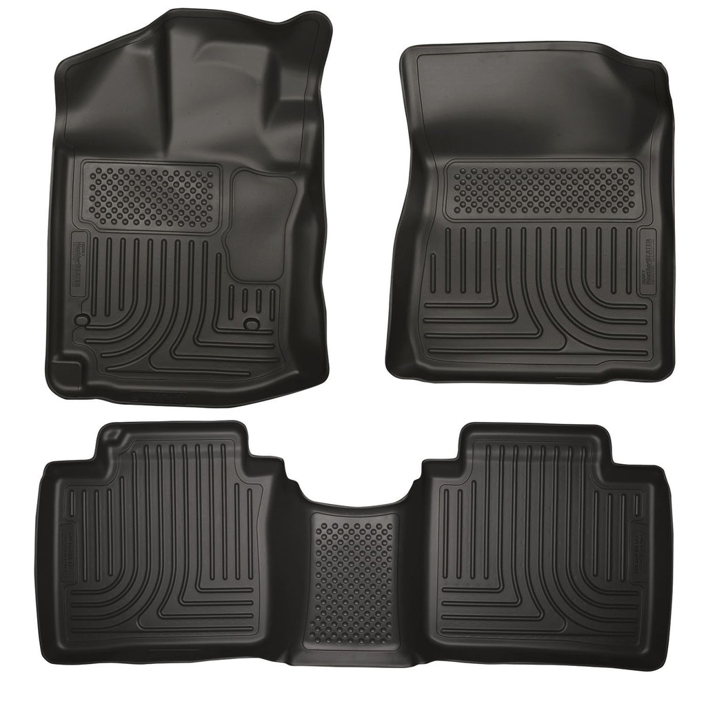 Husky Liners 99541 | Husky Liners Front & 2nd Seat Floor Liners, Fits 12-14 VENZA FRONT/2ND SEAT FLOOR LINERS BLACK