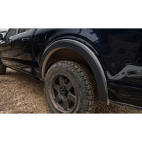 Bushwacker 20108-02 Black OE-Style Smooth Finish Rear Fender Flares for 2017-2022 Ford F-250 Super Duty; 2017-2022 F-350 Super Duty w/98 In. Bed