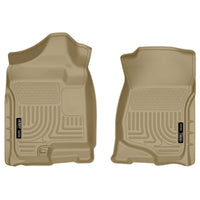 Husky Liners 18203 | Husky Liners Front Floor Liners, Fits 07-13 SILVERADO/SIERRA 1500/07-14 SILVERADO/SIERRA 2500/3500 EXT/CREW CAB FRONT FLOOR LINERS TAN