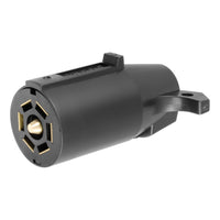 7-Way RV Blade Connector Plug (Trailer Side Black Plastic)