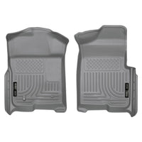 Husky Liners 18332 | Husky Liners Front Floor Liners, Fits 09-14 F150 REG/SUPER/SUPER CREW CAB FRONT FLOOR LINERS GREY