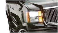Bushwacker 40939-02 Black OE-Style Smooth Finish 4-Piece Fender Flare Set for 2007-2013 GMC Sierra 1500; Fits 69.3 In. Bed