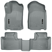 Husky Liners 99052 | Husky Liners Front & 2nd Seat Floor Liners, Fits 11-15 DURANGO/GRAND CHEROKEE WEATHERBEATER FRONT & 2ND SEAT FLOOR LINERS GREY