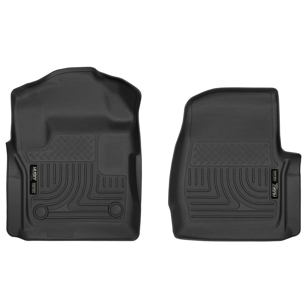 Husky Liners 52721 | Husky Liners Front Floor Liners, Fits 17-C F250/F350 STANDARD CAB FRONT FLOOR LINERS X-ACT CONTOUR SERIES