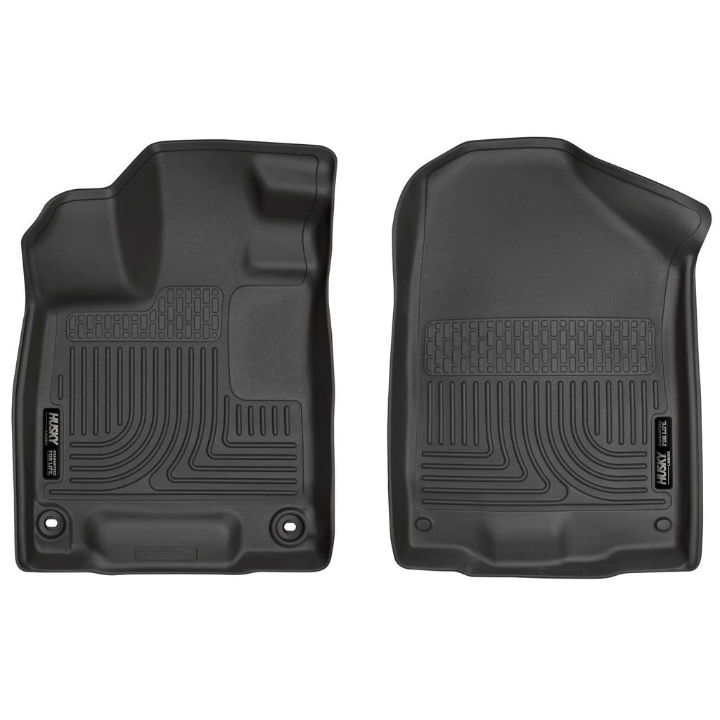 Husky Liners 18411 | Husky Liners Front Floor Liners, Fits 16-C PILOT FRONT FLOOR LINERS WEATHERBEATER SERIES BLACK