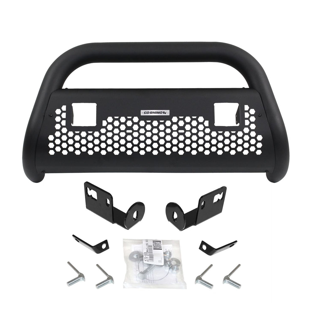 Go Rhino - 55862T - RHINO! Charger 2 Light Ready RC2 LR Bull Bar & Mounting Brackets