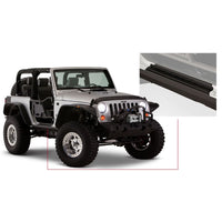 Bushwacker 14011 Black Trail Armor Rocker Panel and Sill Plate Covers for 2007-2018 Jeep Wrangler JK 2-Door Pair
