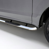 3" Round Polished Stainless Side Bars Select Ford Ranger SuperCrew