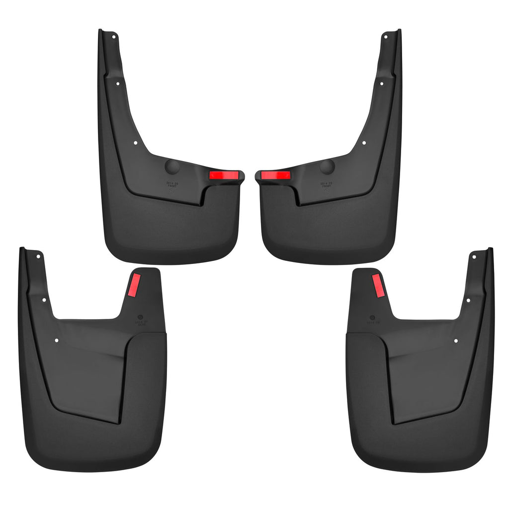 Husky Liners 58146 | Husky Liners Front and Rear Mud Guard Set, Fits 19-C RAM 1500 EXCL OEM FENDER FLARES BLACK FRONT AND REAR WHEEL FRONT AND REAR MUD GUARD SET