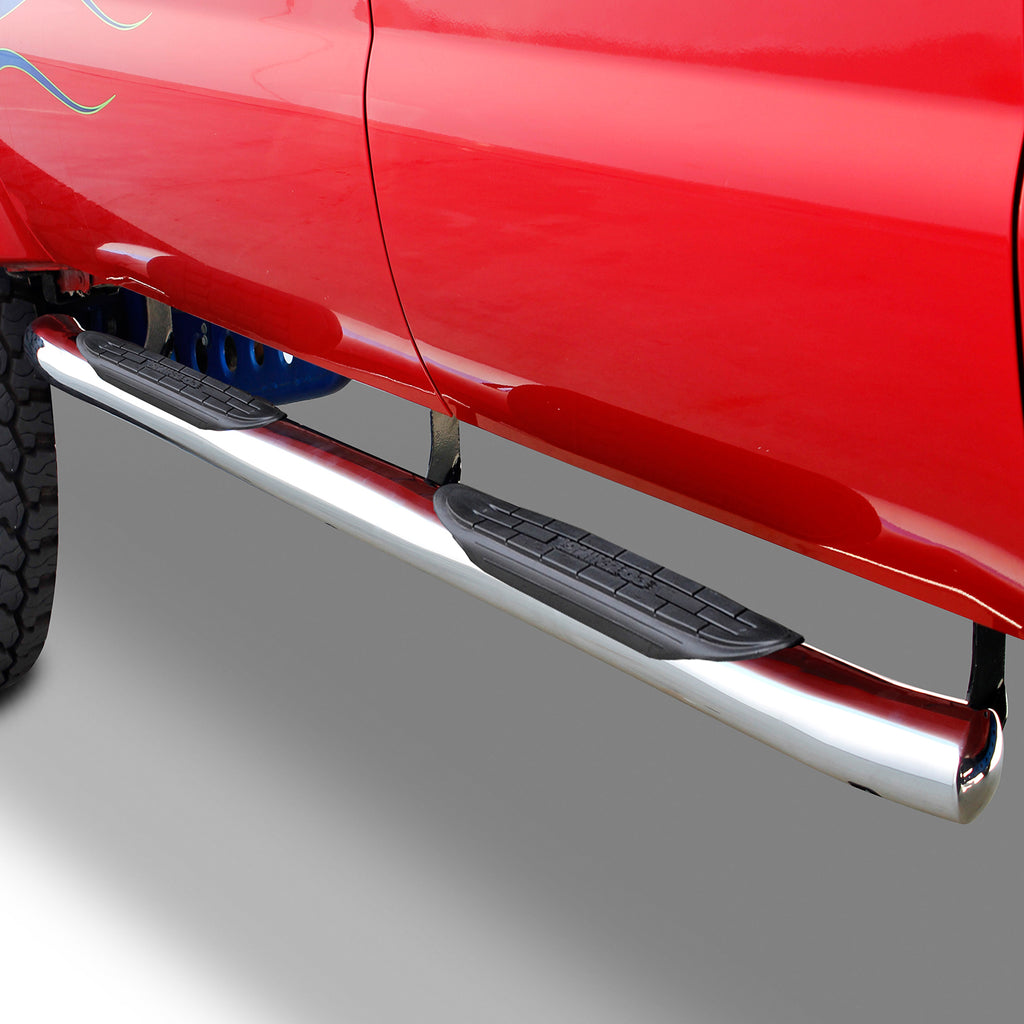 Go Rhino - 67206PS - 415 Series SideSteps (Cab-Length) with Welded End Caps