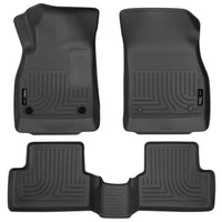 Husky Liners 98161 | Husky Liners Front & 2nd Seat Floor Liners, Fits 11-15 CRUZE CUSTOM MOLDED FRONT & 2ND SEAT FLOOR LINERS BLACK